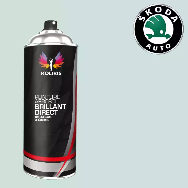 Bombe de peinture voiture 1K brillant Skoda 400ml