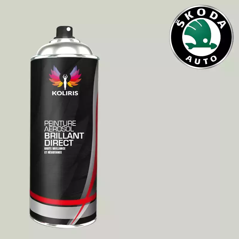 Bombe de peinture voiture 1K brillant Skoda 400ml