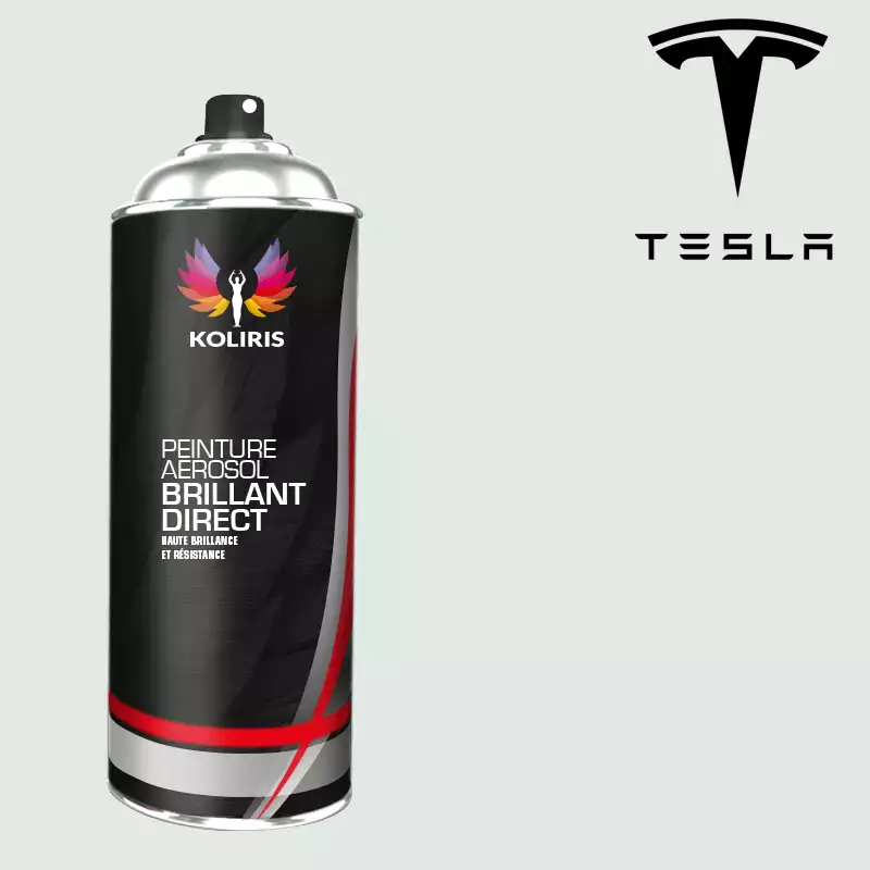 Bombe de peinture voiture 1K brillant Tesla 400ml