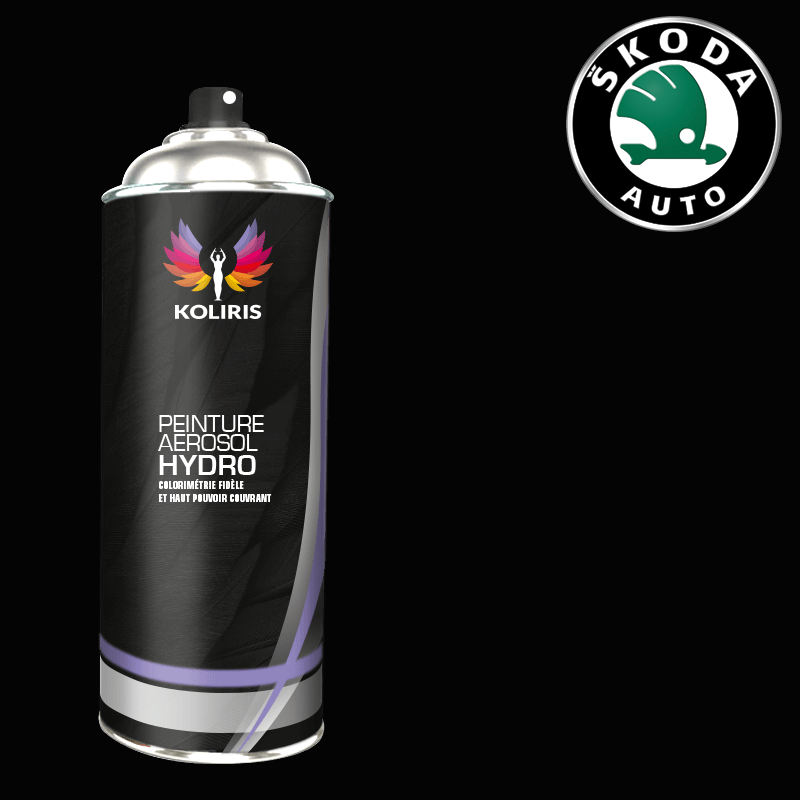 Bombe de peinture voiture hydro Skoda 400ml