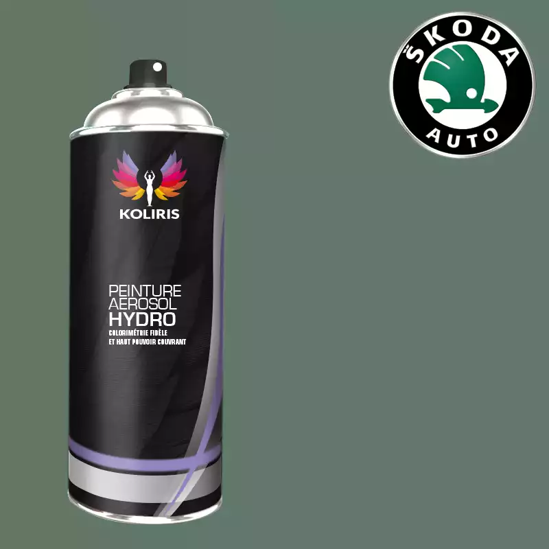 Bombe de peinture voiture hydro Skoda 400ml