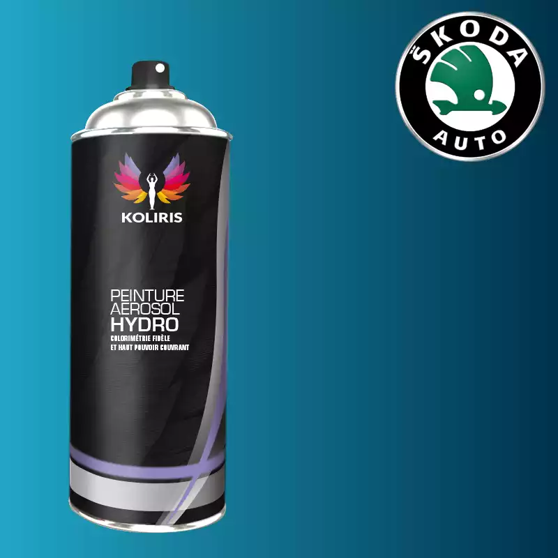 Bombe de peinture voiture hydro Skoda 400ml