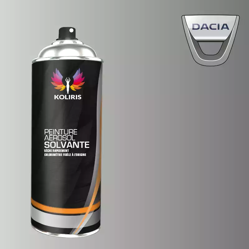 Bombe de peinture voiture solvant Dacia 400ml