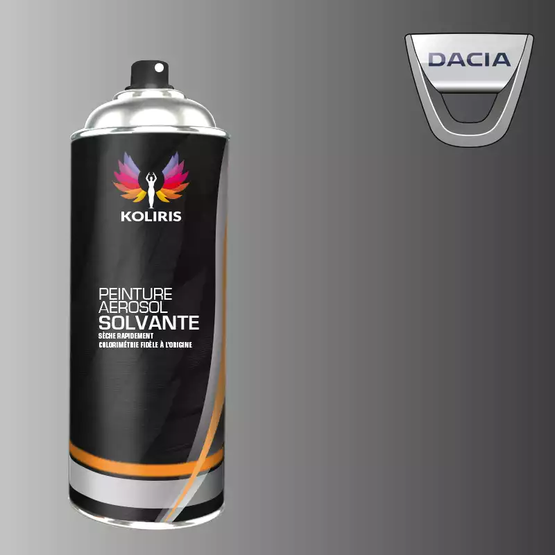 Bombe de peinture voiture solvant Dacia 400ml