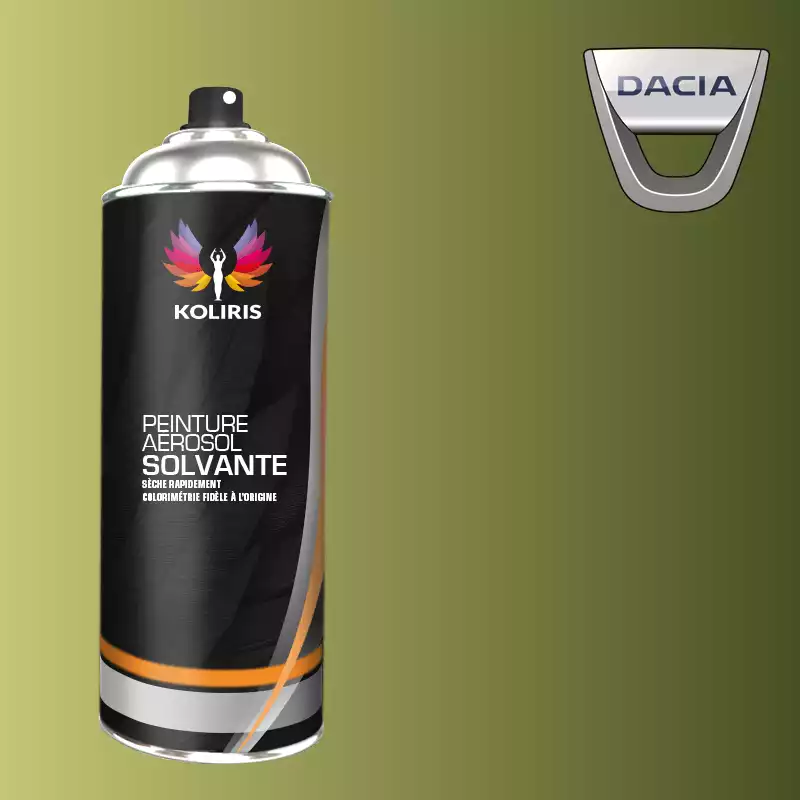 Bombe de peinture voiture solvant Dacia 400ml