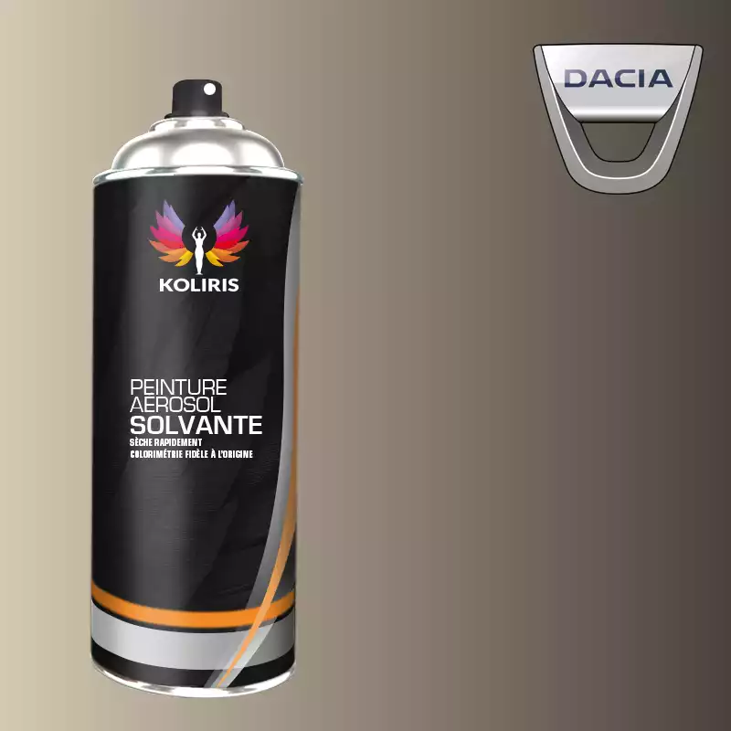 Bombe de peinture voiture solvant Dacia 400ml