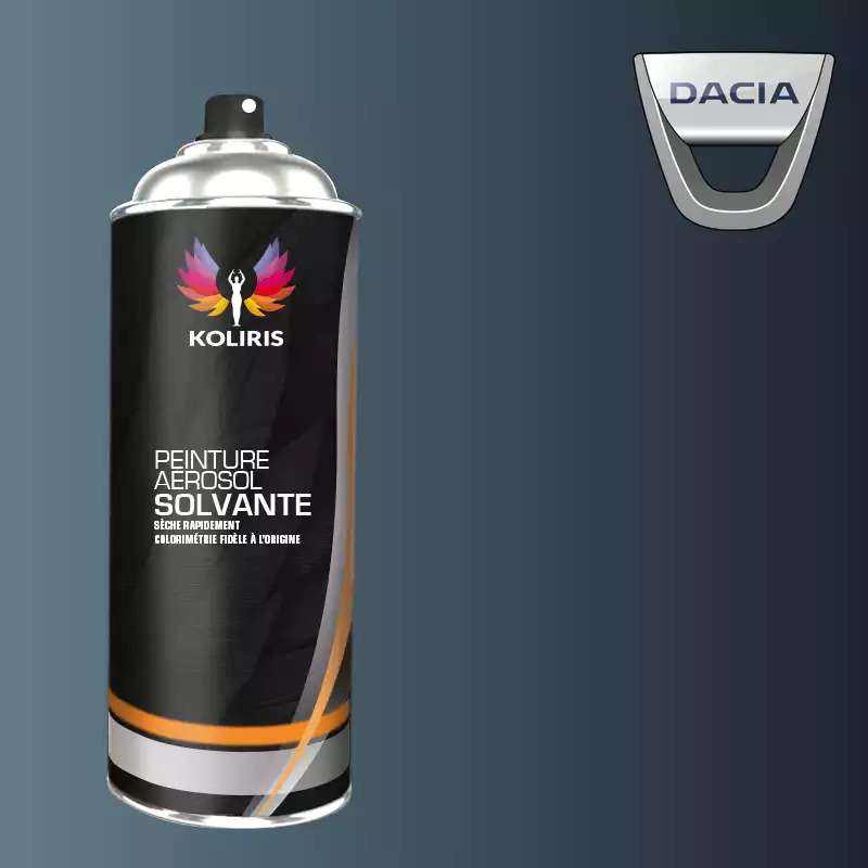 Bombe de peinture voiture solvant Dacia 400ml