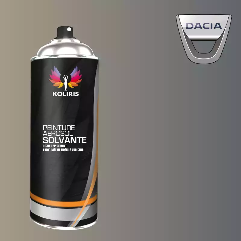 Bombe de peinture voiture solvant Dacia 400ml