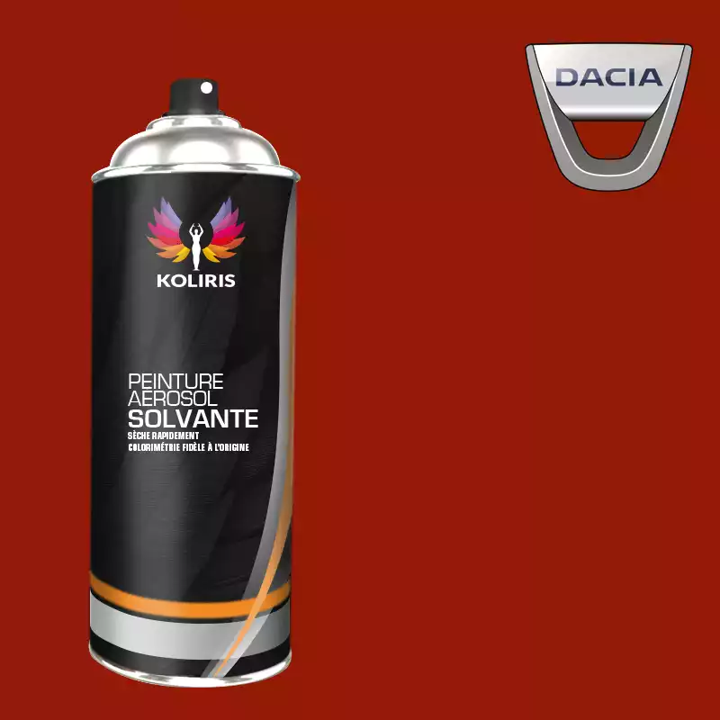 Bombe de peinture voiture solvant Dacia 400ml