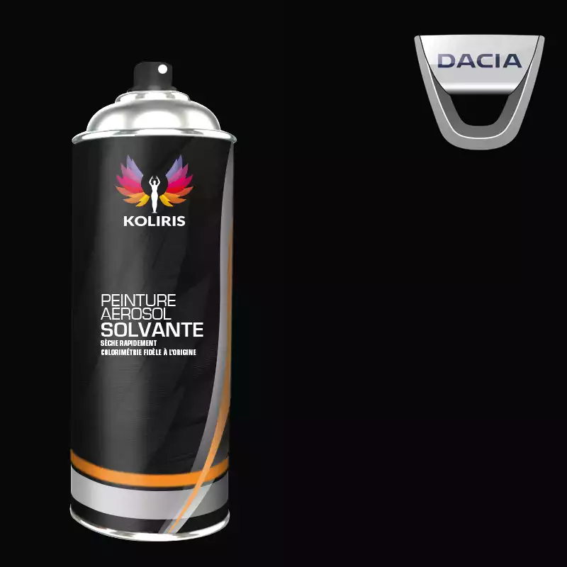 Bombe de peinture voiture solvant Dacia 400ml