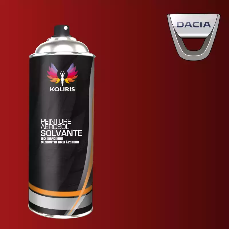 Bombe de peinture voiture solvant Dacia 400ml