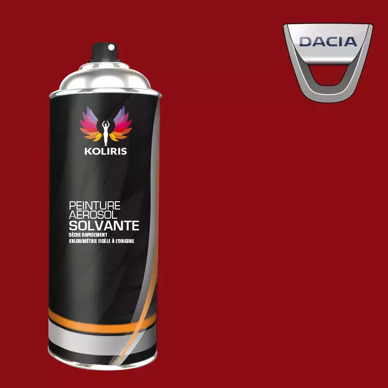 Bombe de peinture voiture solvant Dacia 400ml