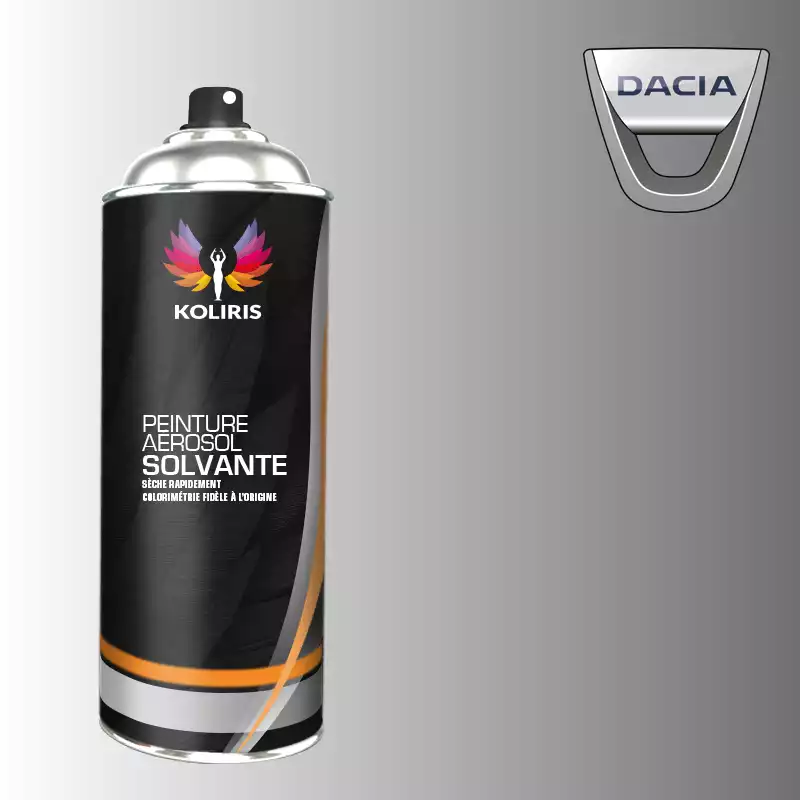 Bombe de peinture voiture solvant Dacia 400ml