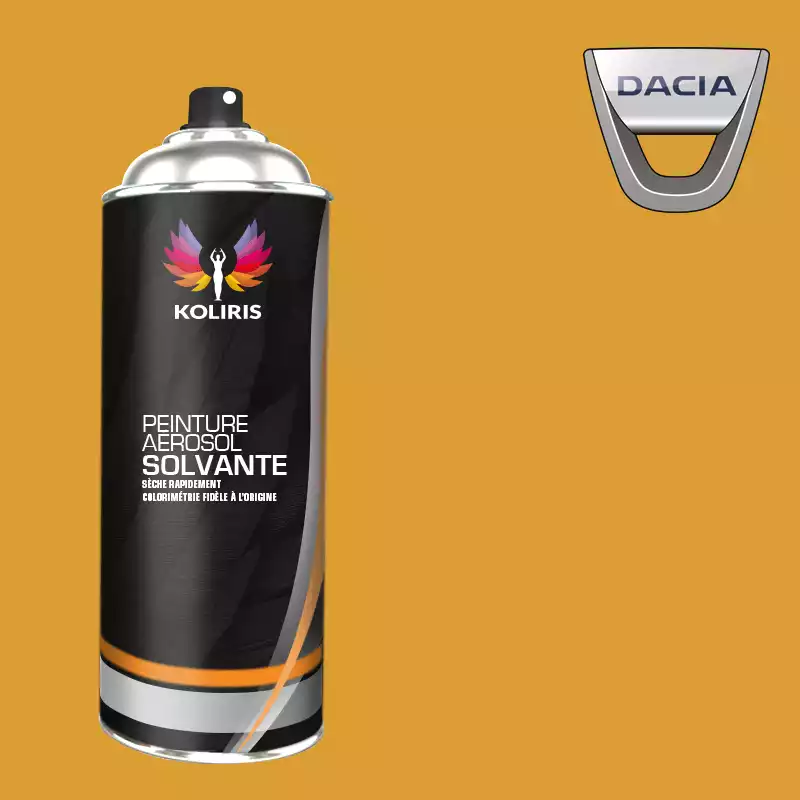 Bombe de peinture voiture solvant Dacia 400ml