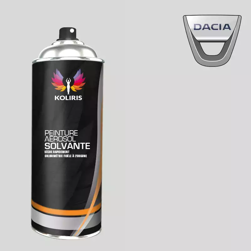 Bombe de peinture voiture solvant Dacia 400ml