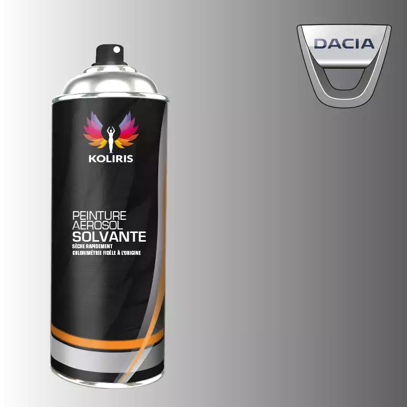 Bombe de peinture voiture solvant Dacia 400ml