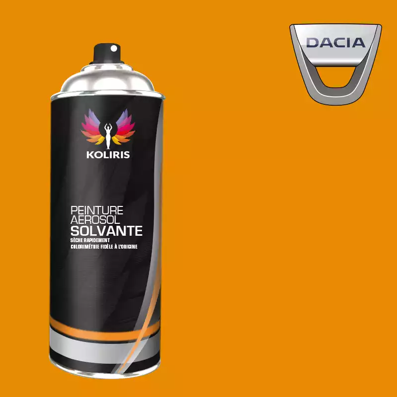 Bombe de peinture voiture solvant Dacia 400ml