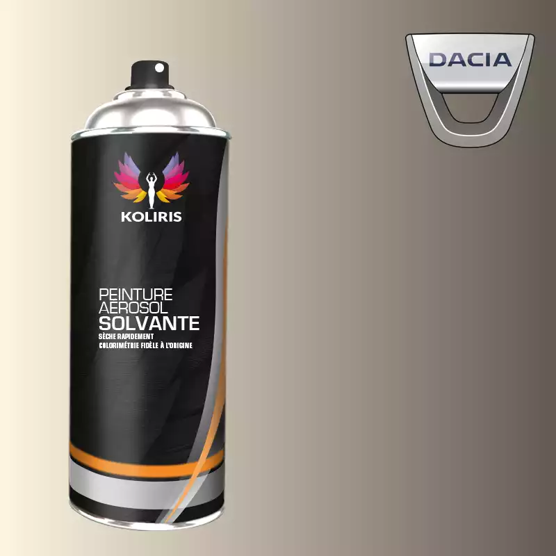 Bombe de peinture voiture solvant Dacia 400ml