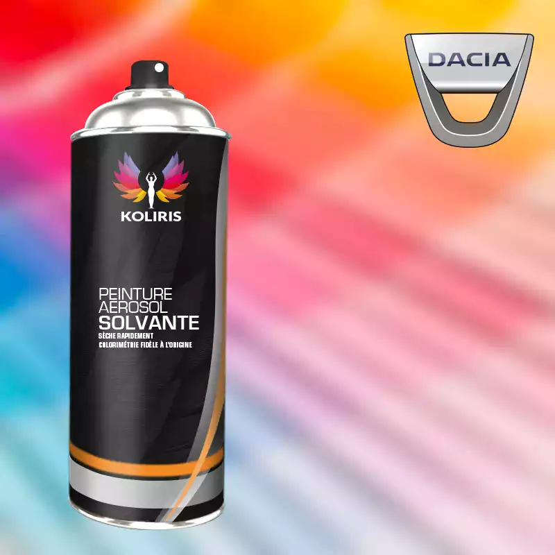 Bombe de peinture voiture solvant Dacia 400ml