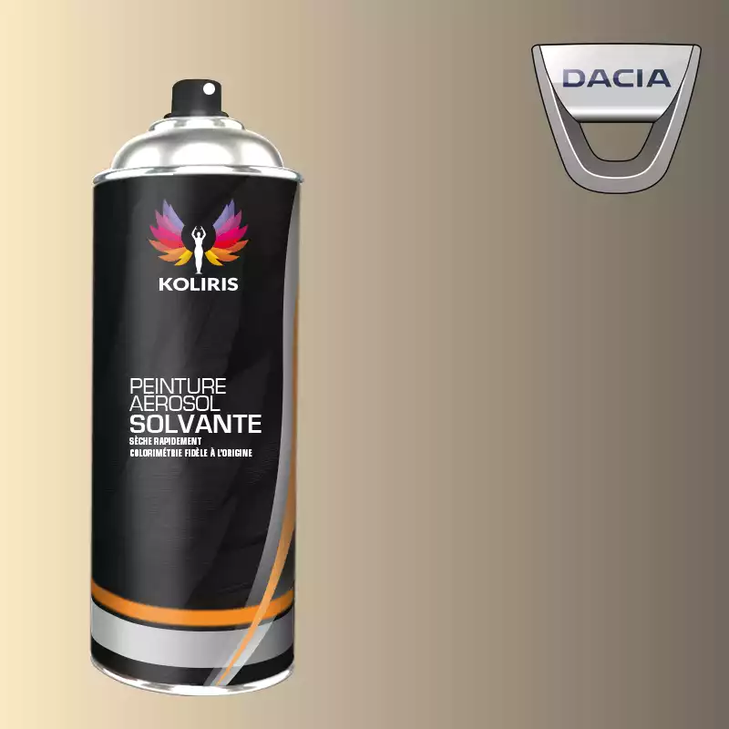 Bombe de peinture voiture solvant Dacia 400ml