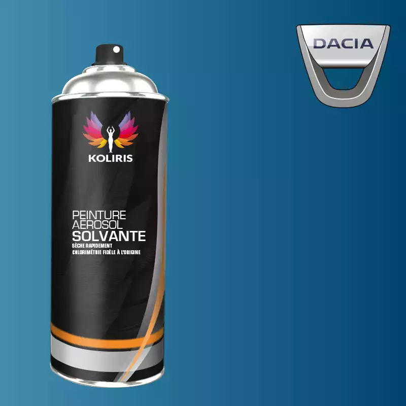 Bombe de peinture voiture solvant Dacia 400ml