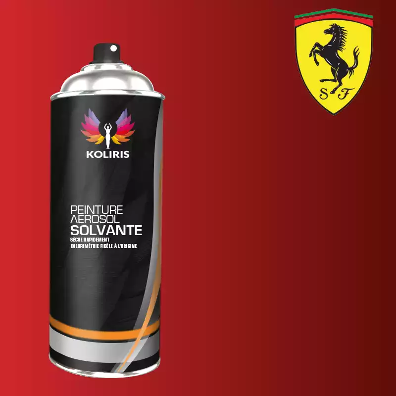 Bombe de peinture voiture solvant Ferrari 400ml