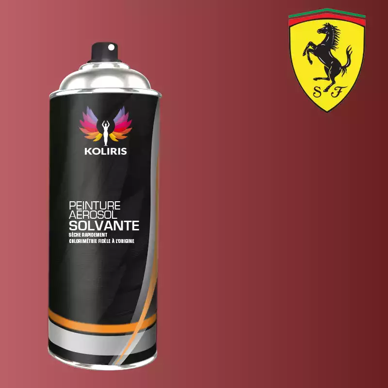 Bombe de peinture voiture solvant Ferrari 400ml