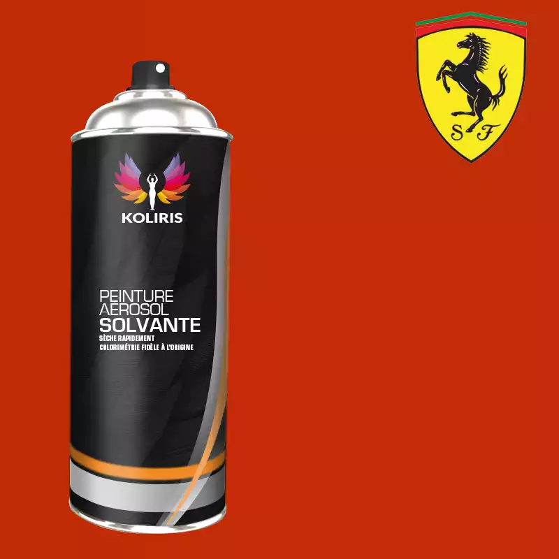 Bombe de peinture voiture solvant Ferrari 400ml