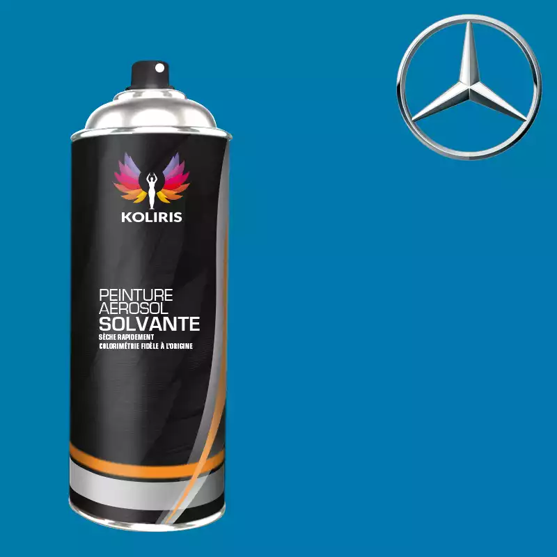 Bombe de peinture voiture solvant Mercedes Benz 400ml