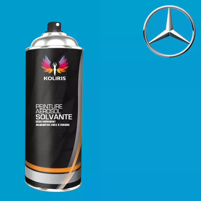 Bombe de peinture voiture solvant Mercedes Benz 400ml