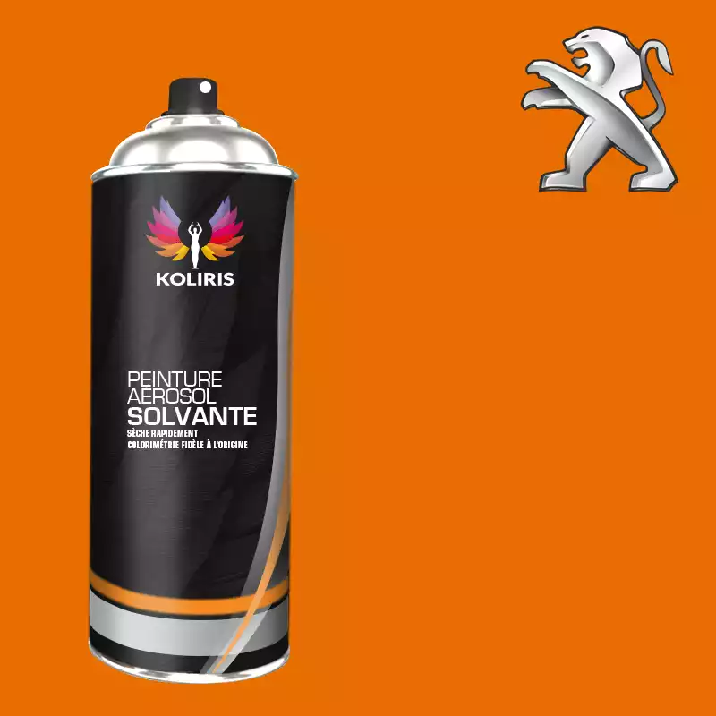 Bombe de peinture voiture solvant Peugeot 400ml