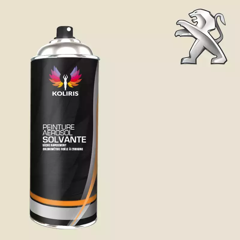 Bombe de peinture voiture solvant Peugeot 400ml