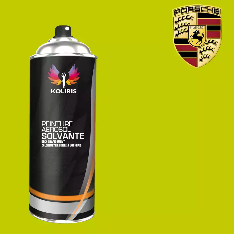 Bombe de peinture voiture solvant Porsche 400ml