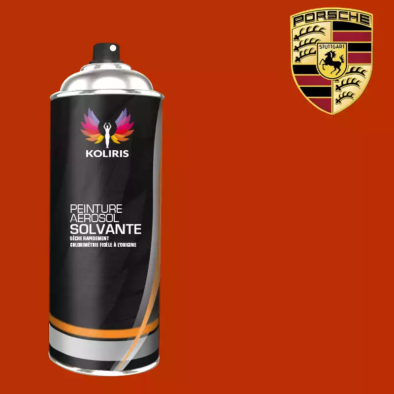 Bombe de peinture voiture solvant Porsche 400ml