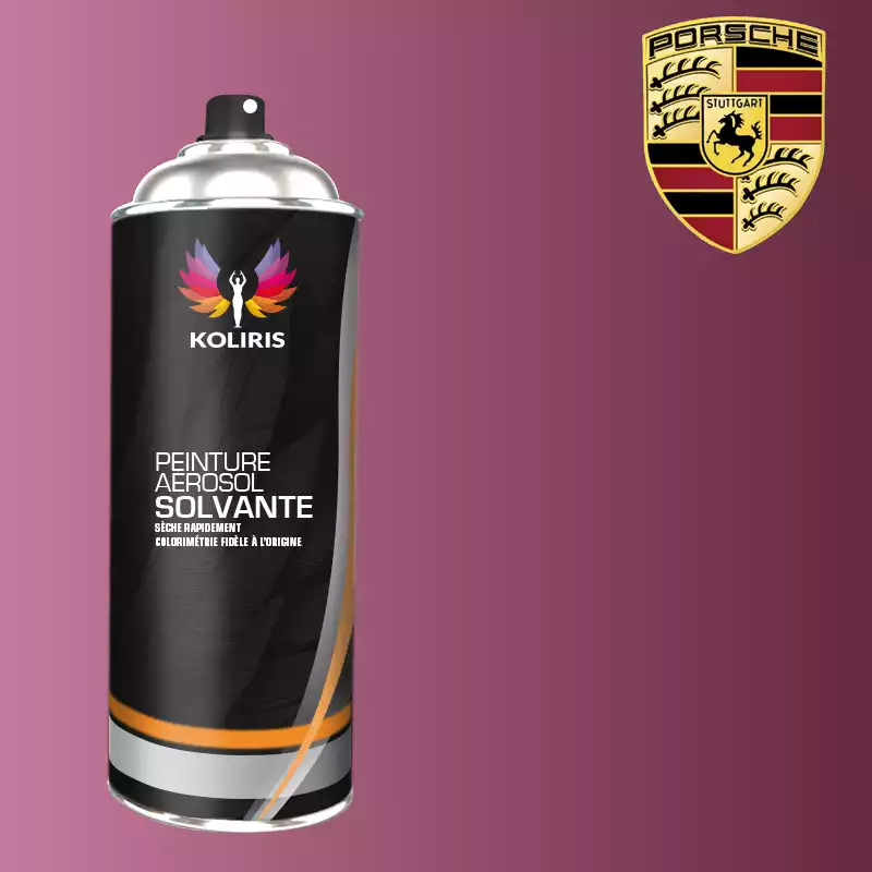 Bombe de peinture voiture solvant Porsche 400ml