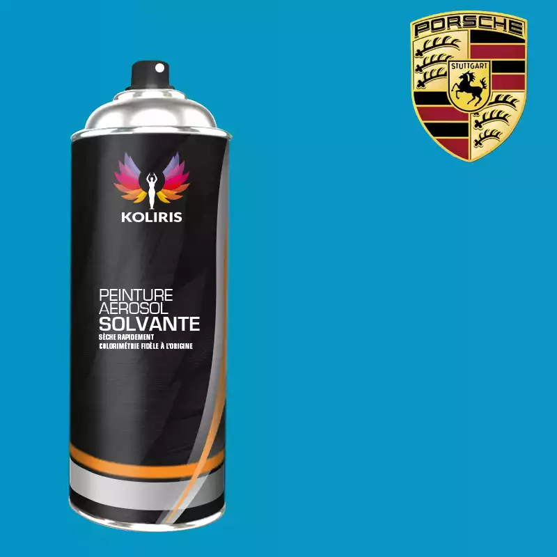 Bombe de peinture voiture solvant Porsche 400ml