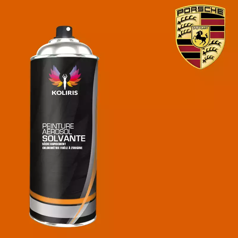 Bombe de peinture voiture solvant Porsche 400ml