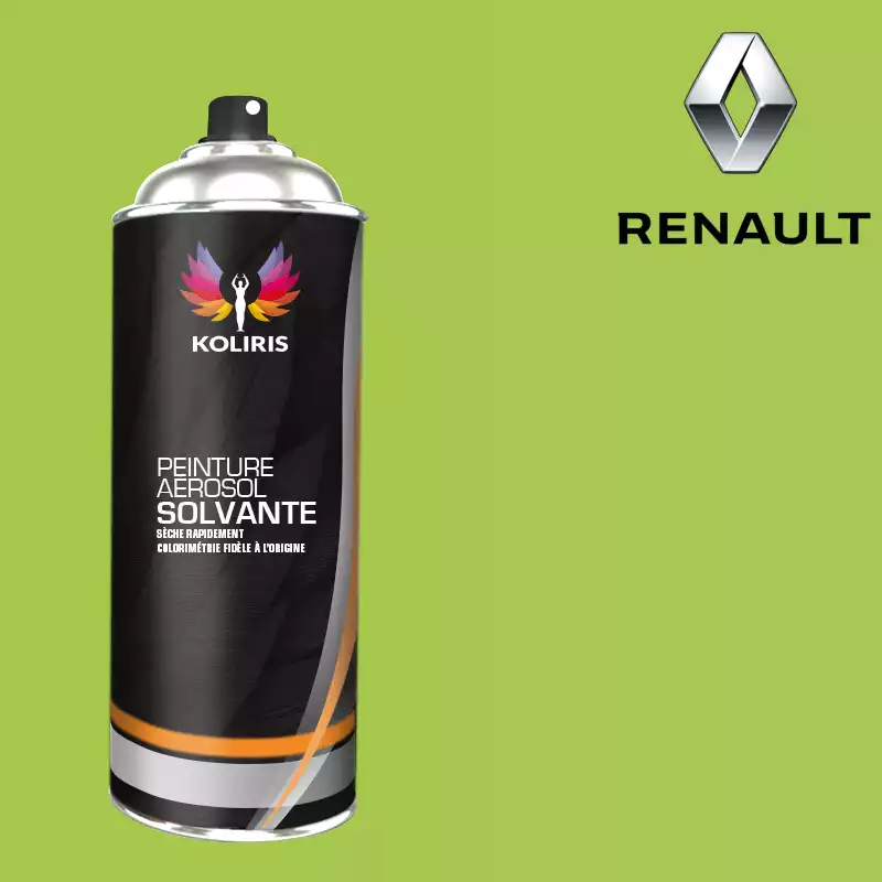 Bombe de peinture voiture solvant Renault 400ml