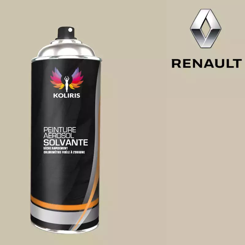 Bombe de peinture voiture solvant Renault 400ml