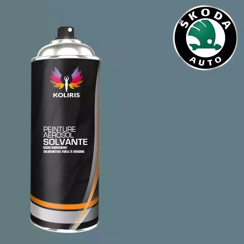 Bombe de peinture voiture solvant Skoda 400ml