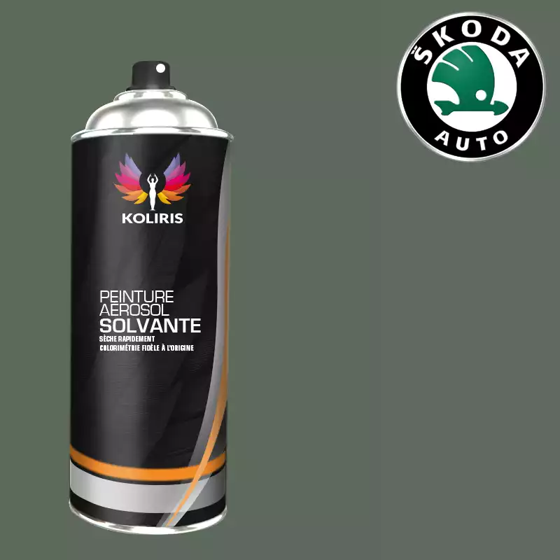 Bombe de peinture voiture solvant Skoda 400ml