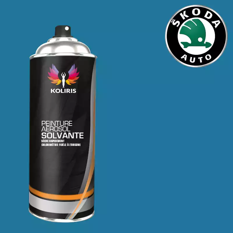 Bombe de peinture voiture solvant Skoda 400ml