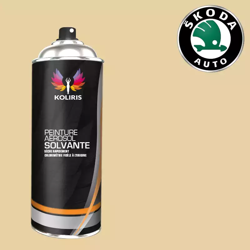 Bombe de peinture voiture solvant Skoda 400ml