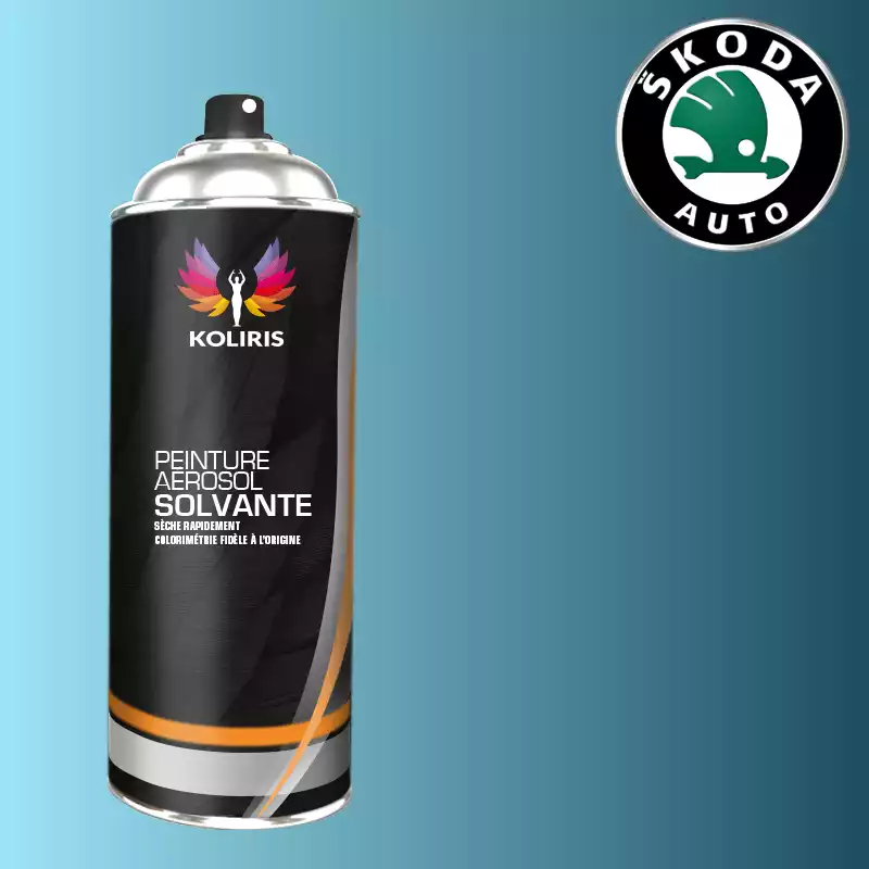 Bombe de peinture voiture solvant Skoda 400ml