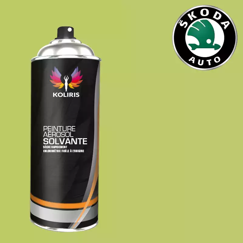 Bombe de peinture voiture solvant Skoda 400ml