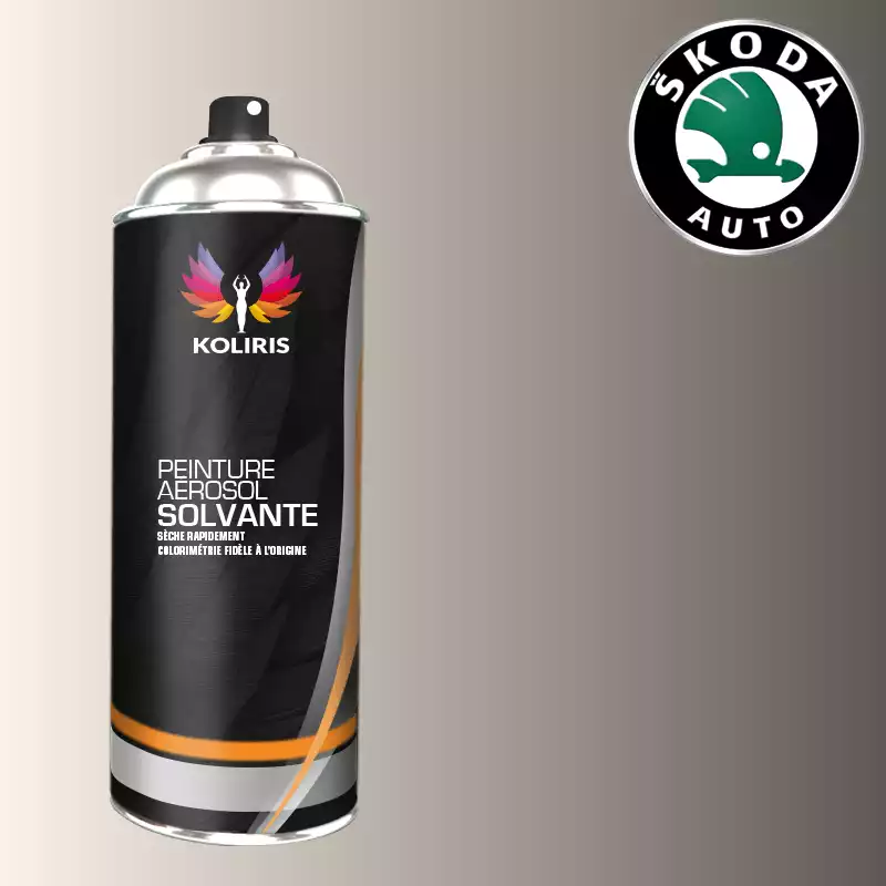 Bombe de peinture voiture solvant Skoda 400ml