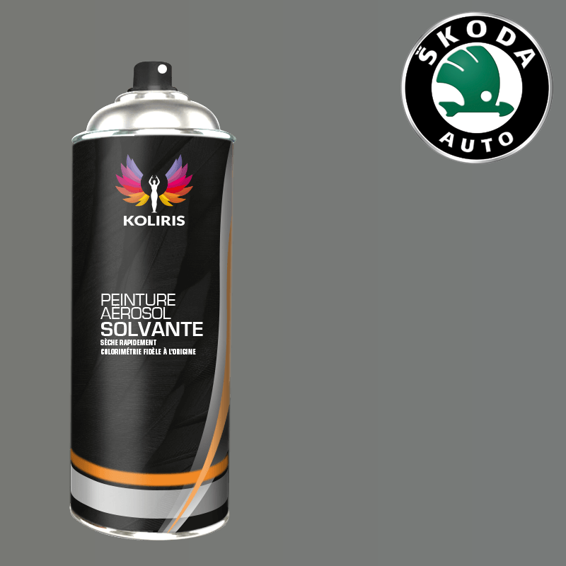 Bombe de peinture voiture solvant Skoda 400ml