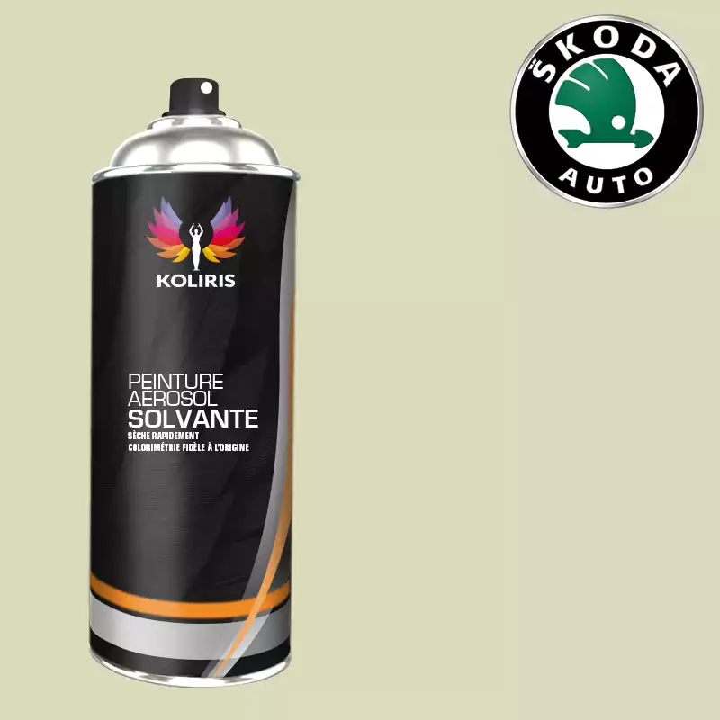 Bombe de peinture voiture solvant Skoda 400ml