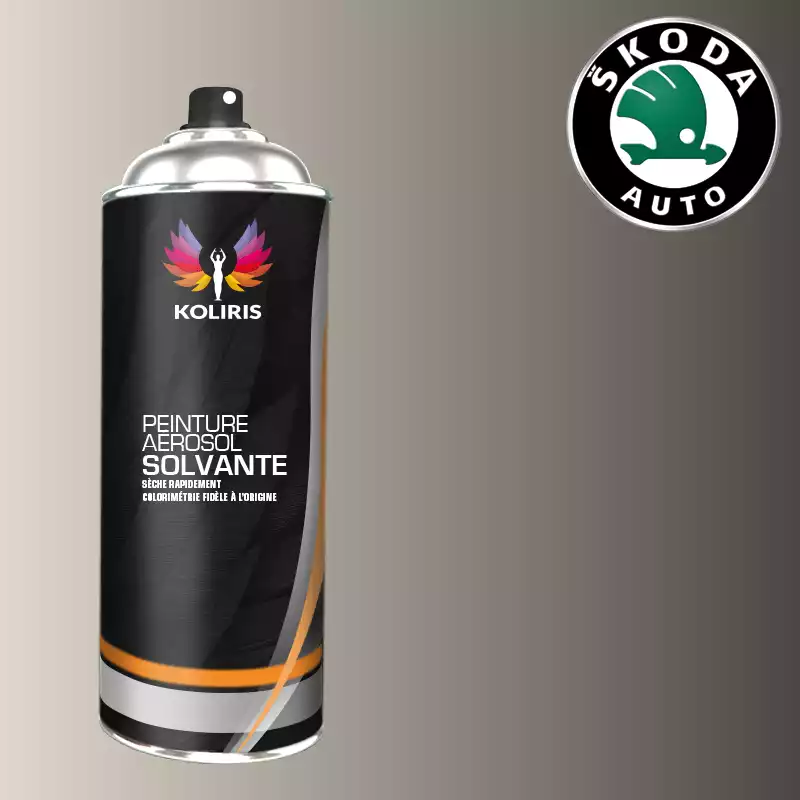 Bombe de peinture voiture solvant Skoda 400ml