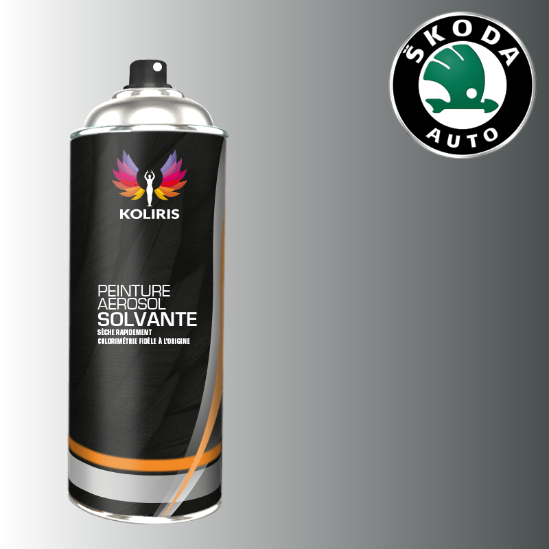 Bombe de peinture voiture solvant Skoda 400ml